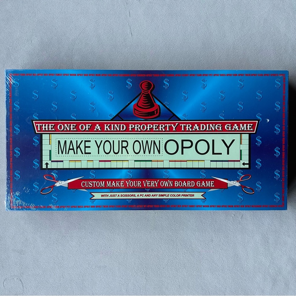 Make Your OwnOpoloy ~ Customize Your Own Board Game ~ Brand New!